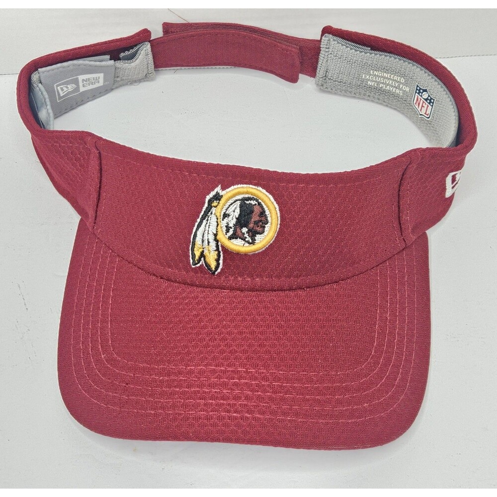 Game Worn New Era NFL Team Issued Visor - Washington Redskins Read